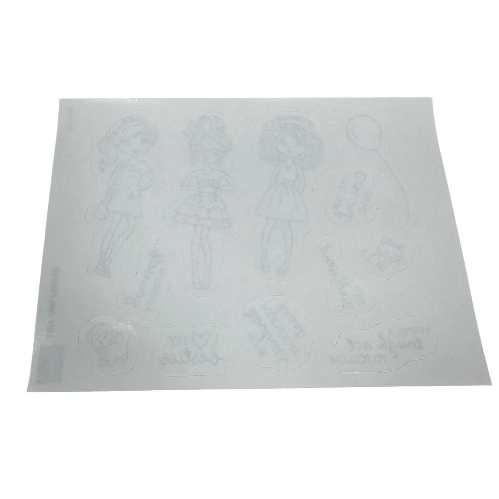 Stampin Up Hey Girlfriend Cling Stamp Set 154516 Red Rubber 12 Pieces New